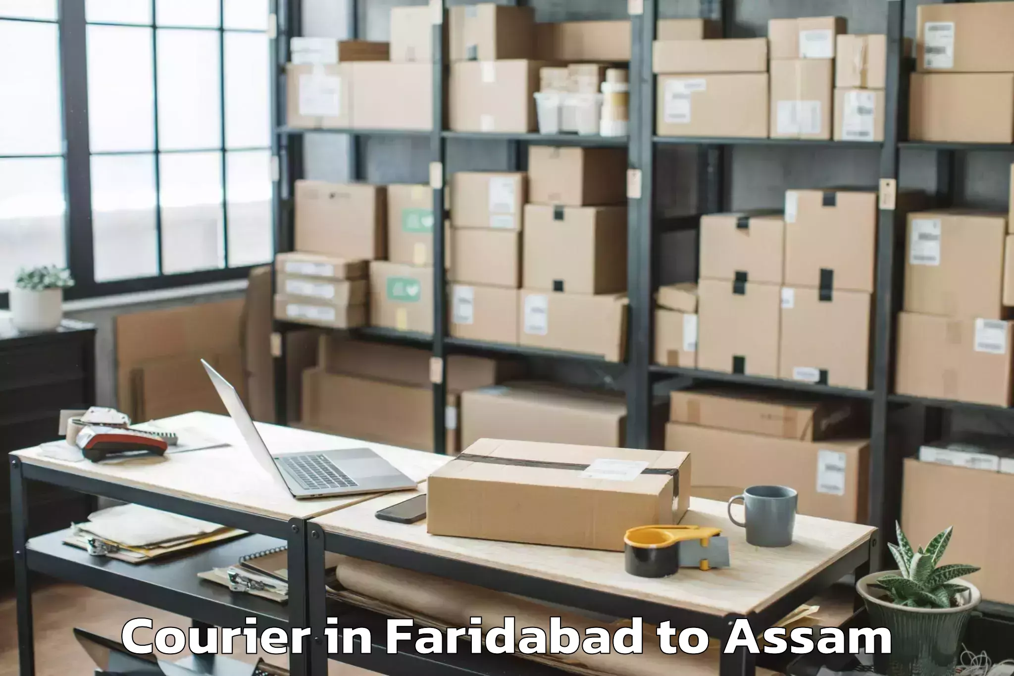 Easy Faridabad to Baganpara Pt Courier Booking